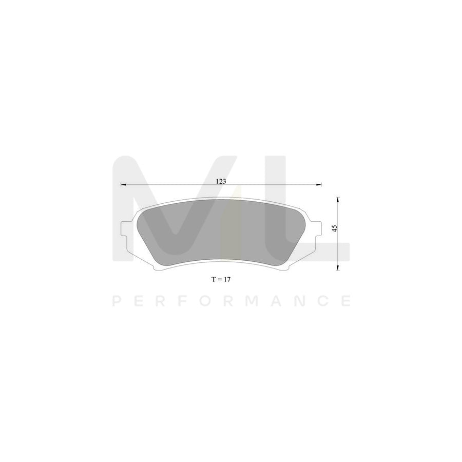 Bosch 0986Ab2606 Brake Pad Set BP2606N | Performance Parts Direct Car Parts