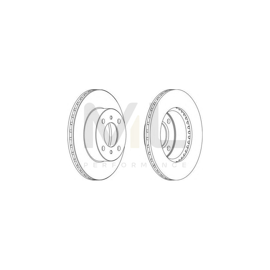 FERODO DDF1005C-1 Brake Disc Vented, Coated | Performance Parts Direct Car Parts