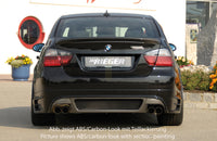 Rieger 00053406 BMW 3 Series E90 E91 Rear Diffuser for Twin Tailpipe Left & Right -  Matte Black