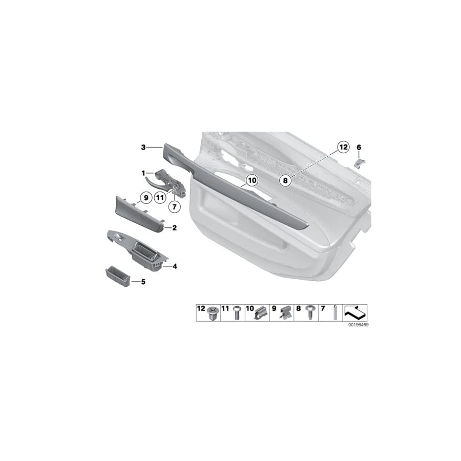Genuine BMW 51427327204 F02 Cover Loudspeaker Right SCHWARZ (Inc. 750LiX 4.0, Hybrid 7L & 750LiX)