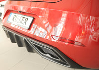 Rieger 00027055 SEAT Leon KL Rear Diffuser -  Matte Black