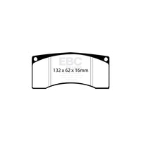 EBC DP8016RP1 Ferrari Mitsubishi Subaru RP-1 Full Race Front Brake Pads - Alcon Caliper (Inc. F355, Lancer Evo 8, Impreza)