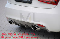 Rieger 00044110 Audi 8X A1 Rear Diffuser for Sport Tailpipe Left & Right -  Matte Black