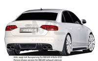 Rieger 00099080 Audi B8 B81 A4 Rear Diffuser for Tailpipe Left & Right - Carbon-Look
