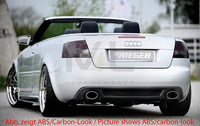 Rieger 00055269 Audi 8H A4 Rear Diffuser for Sport Tailpipe Left & Right -  Matte Black