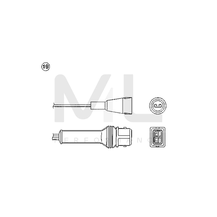 NTK Lambda Sensor / O2 Sensor (NGK 1877) - OZA446-E4