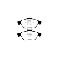 EBC PD03KF1311 Renault Yellowstuff Front Brake Pad & Plain Disc Kit - ATE Caliper (Inc. Twingo & Wind Roadster)