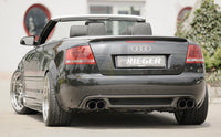 Rieger 00099839 Audi 8H A4 Rear Diffuser for Twin Tailpipe Left & Right - Carbon-Look
