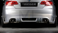Rieger 00053438 BMW 3 Series E92 E93 Rear Diffuser for Twin Tailpipe Left & Right -  Matte Black