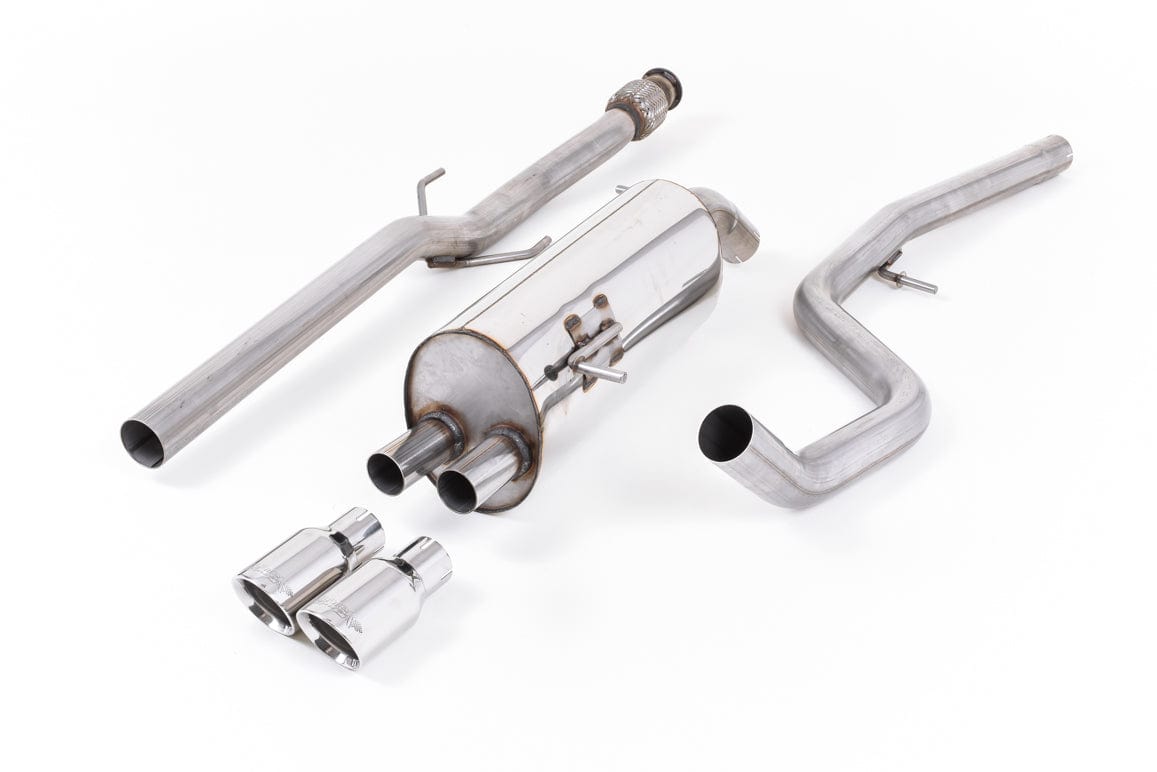 MillTek SSXPE107 Peugeot 208 Non-Resonated Cat-Back Exhaust with Polished Tips