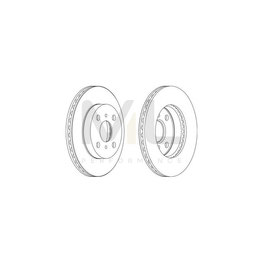 FERODO DDF1084-1 Brake Disc Vented | Performance Parts Direct Car Parts
