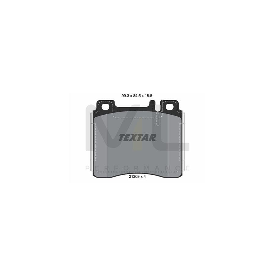 TEXTAR 2130304 Brake pad set suitable for MERCEDES-BENZ S-Class prepared for wear indicator