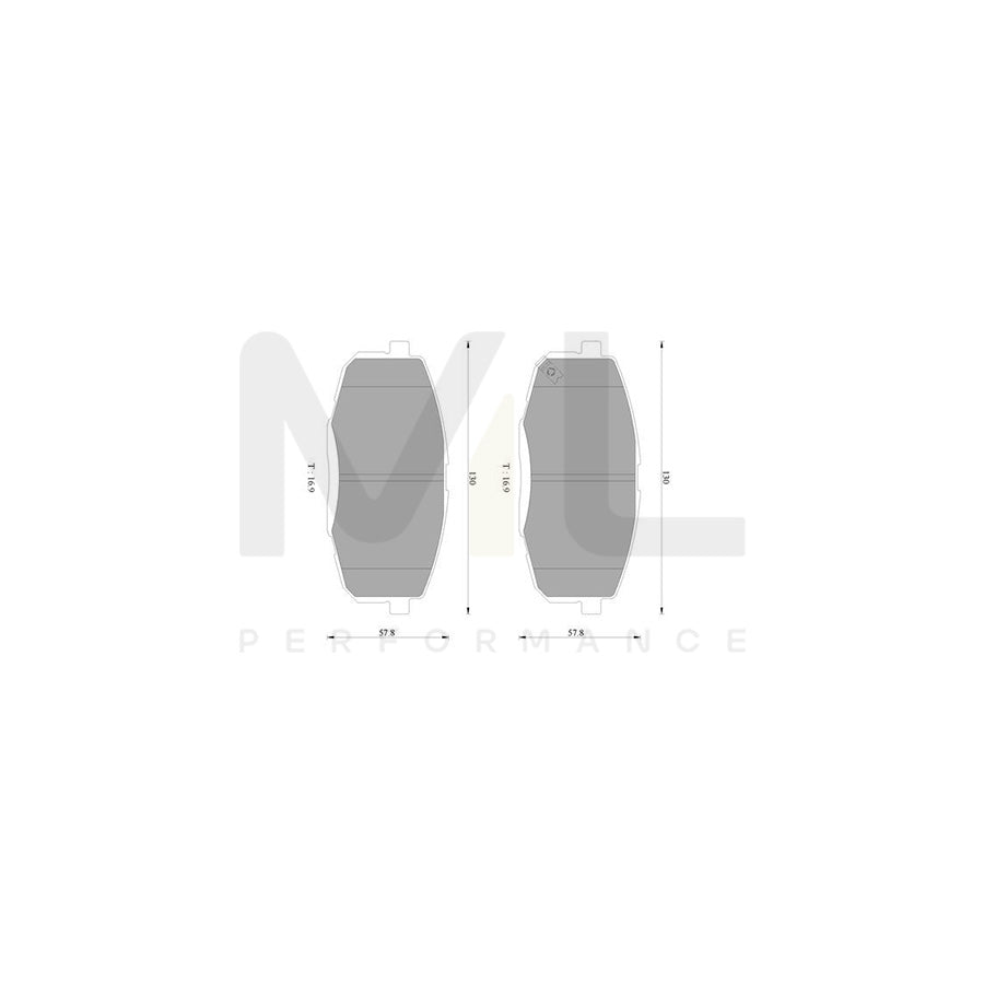 Bosch 0986Ab3094 Brake Pad Set BP3094 | Performance Parts Direct Car Parts