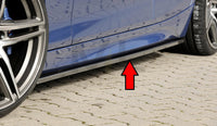 Rieger BMW 1 Series F20 Left & Right Side Skirts Splitter - Carbon-Look