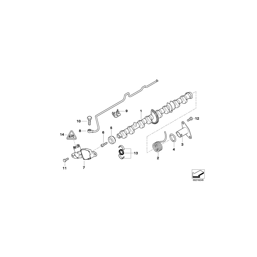 Genuine BMW 11377578543 E85 E93 E91 Eccentric Shaft (Inc. 316ti, 520i & X1 18i) |
