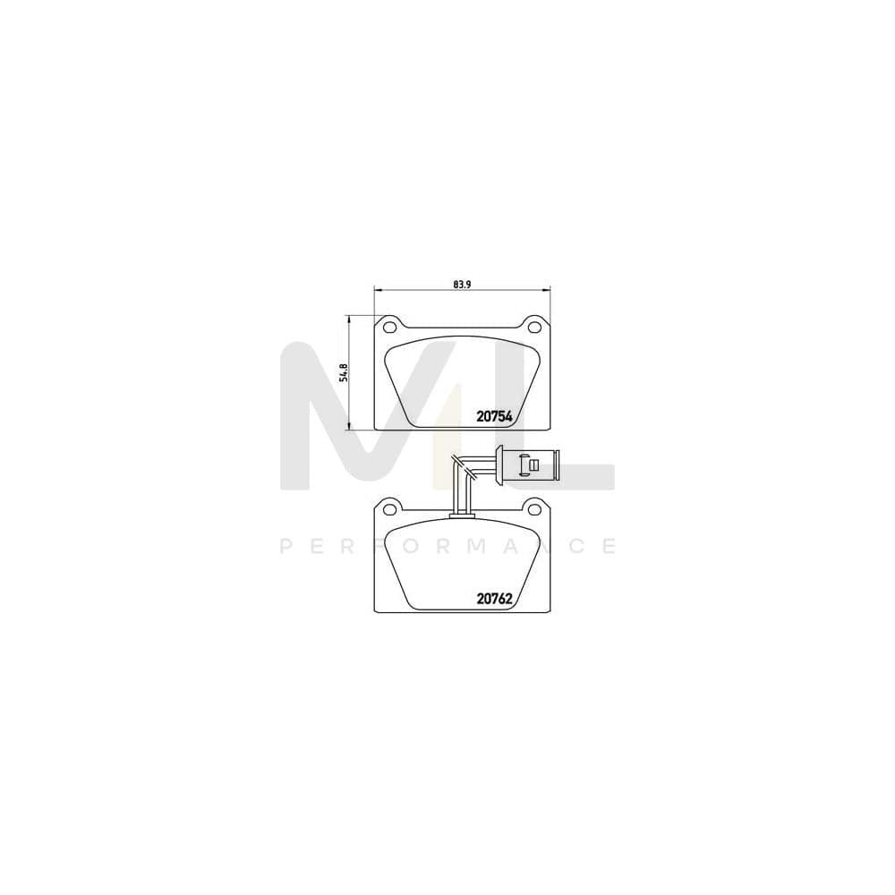 Brembo P 52 008 Brake Pad Set