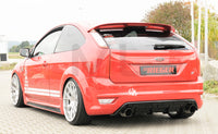 Rieger 00088118 Ford Focus 2 ST Rear Diffuser for Original Tailpipe Left & Right - Glossy Black