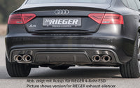 Rieger 00099221 Audi B8 B81 A5 Rear Diffuser for Original Tailpipe Left & RIght - Carbon-Look