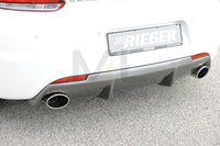 Rieger 00099254 VW 13 Mk3 Scirocco Rear Diffuser for Sport Tailpipe Left & Right - Carbon-Look