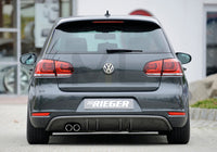 Rieger 00099657 VW Mk6 Golf GTD Rear Diffuser for Original Twin Tailpipe Left - Carbon-Look