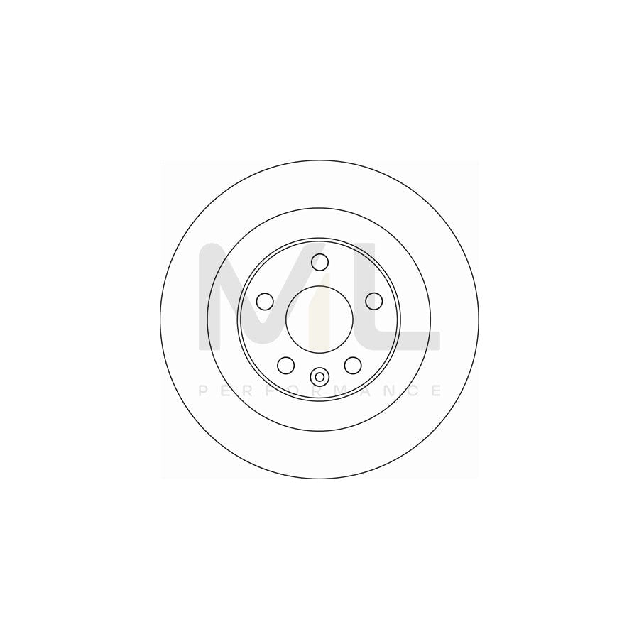 TRW DF6588 Brake Disc Solid, Painted, High-carbon | Performance Parts Direct Car Parts