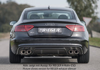 Rieger 00099221 Audi B8 B81 A5 Rear Diffuser for Original Tailpipe Left & RIght - Carbon-Look