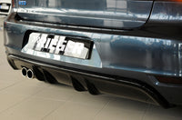 Rieger 00088019 VW Mk6 Golf GTD Rear Diffuser for Original Twin Tailpipe Left - Glossy Black