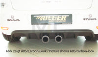 Rieger 00088146 VW Mk6 Golf Rear Diffuser for Twin Tailpipe Centre - Glossy Black