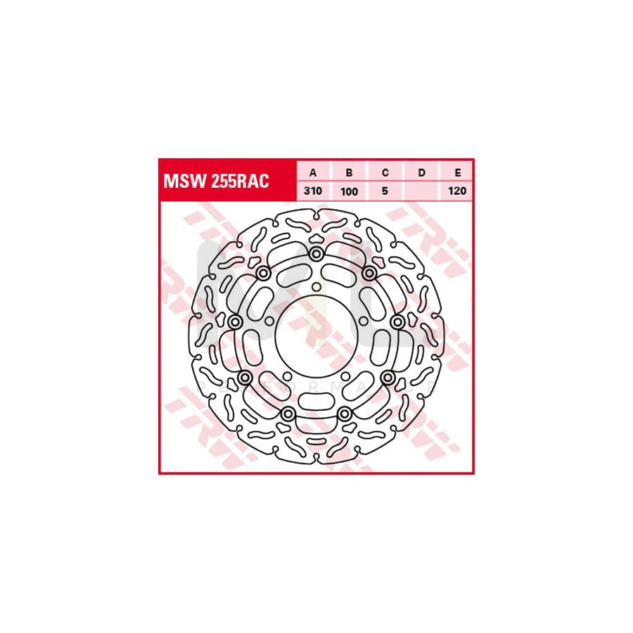 TRW MSW255RAC Brake Disc | Performance Parts Direct Car Parts