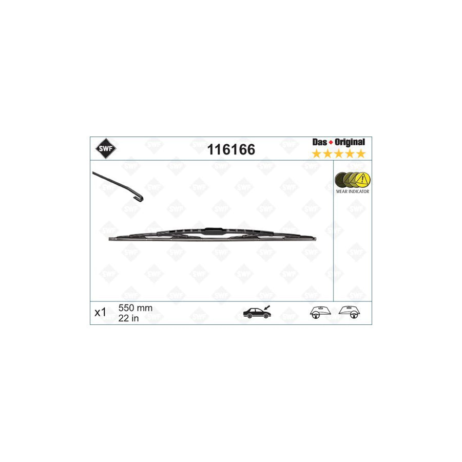 Swf Original 116166 Wiper Blade