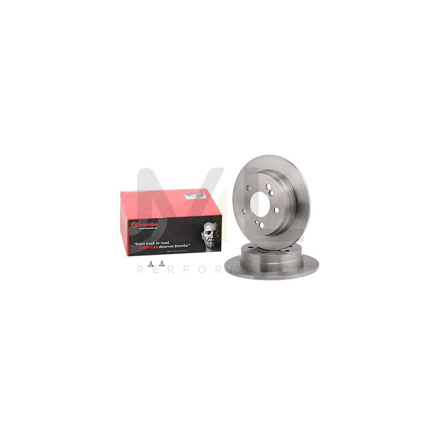 BREMBO 08.4738.14 Brake Disc Solid, with bolts/screws  - 1 piece