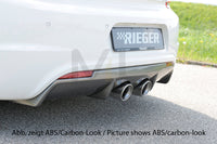 Rieger 00088084 VW 13 Mk3 Scirocco Rear Diffuser for Twin Tailpipe Centre - Glossy Black