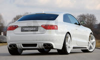 Rieger 00055418 Audi B8 B81 A5 Rear Diffuser for Twin Tailpipe Left & Right -  Matte Black
