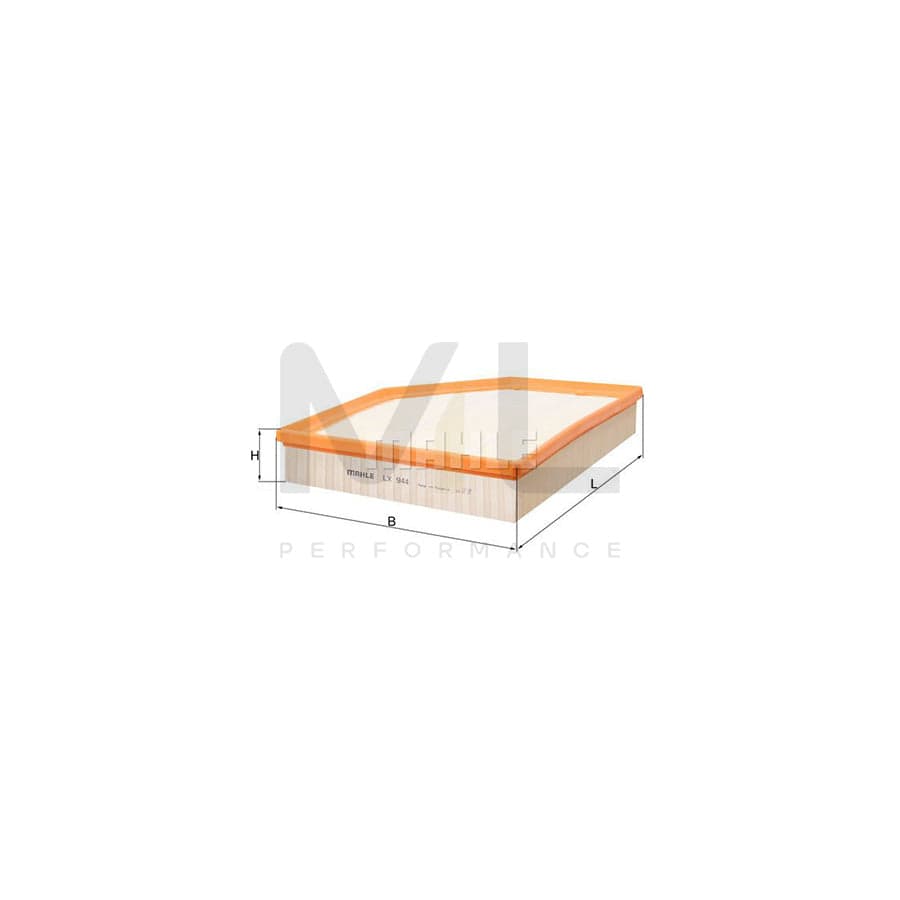 MAHLE ORIGINAL LX 944 Air Filter Filter Insert | Performance Parts DirectCar Parts