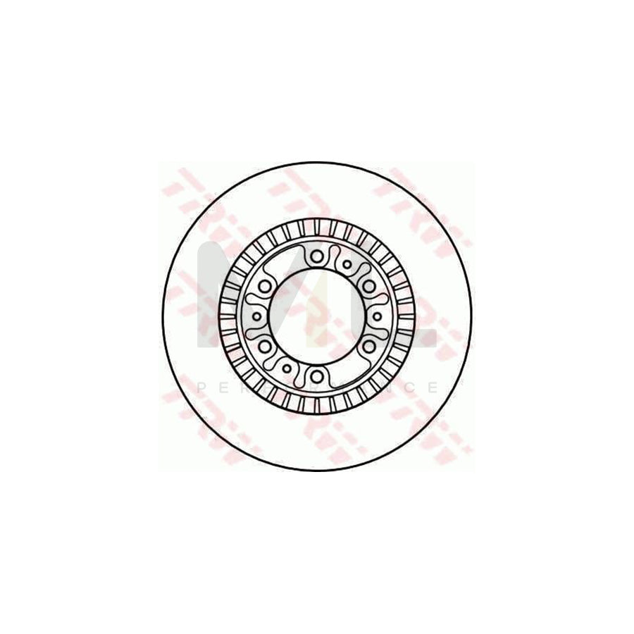 TRW DF4077 Brake Disc for MITSUBISHI Pajero / Shogun II (V20) Vented | Performance Parts Direct Car Parts