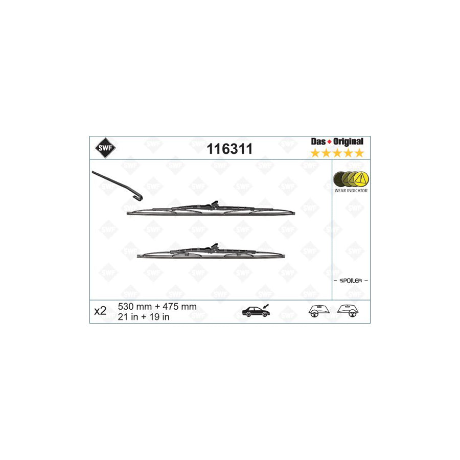Swf Original 116311 Wiper Blade