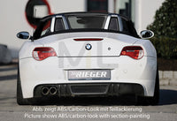 Rieger 00099856 BMW Z4 E85 Rear Diffuser for Original Twin Tailpipe Left - Carbon-Look