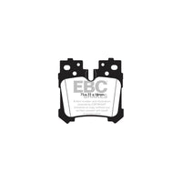 EBC PD02KR239 Lexus Redstuff Rear Brake Pad & Plain Disc Kit - Advics / Brembo Caliper