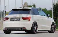 Rieger 00099878 Audi 8X A1 Rear Diffuser for Sport Tailpipe Left & Right - Carbon-Look