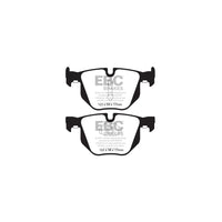 EBC PD01KR969 BMW Greenstuff Rear Brake Pad & Plain Disc Kit - ATE Caliper (Inc. X5 & X6)