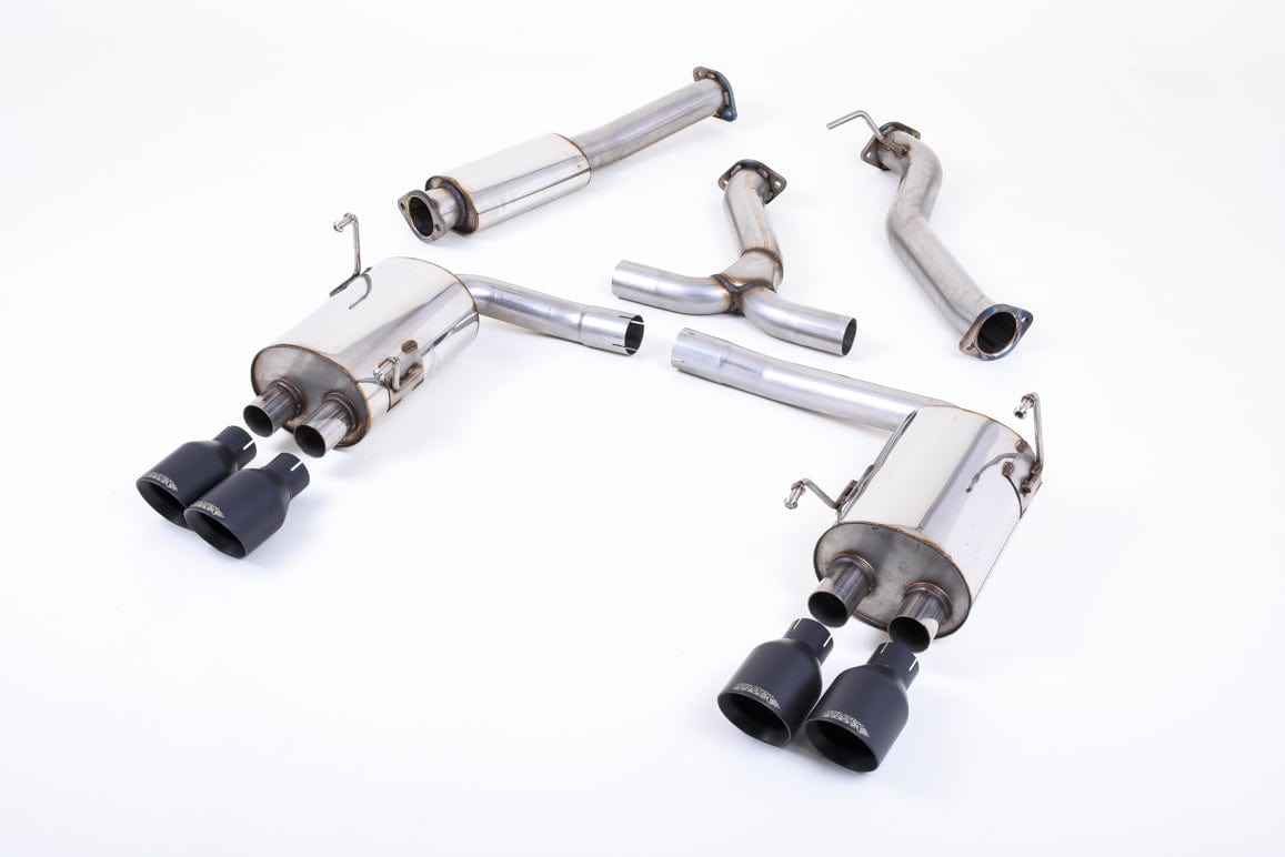 MillTek SSXSB50 Subaru Impreza Cat-Back with Cerakote GT-100 Black Tips