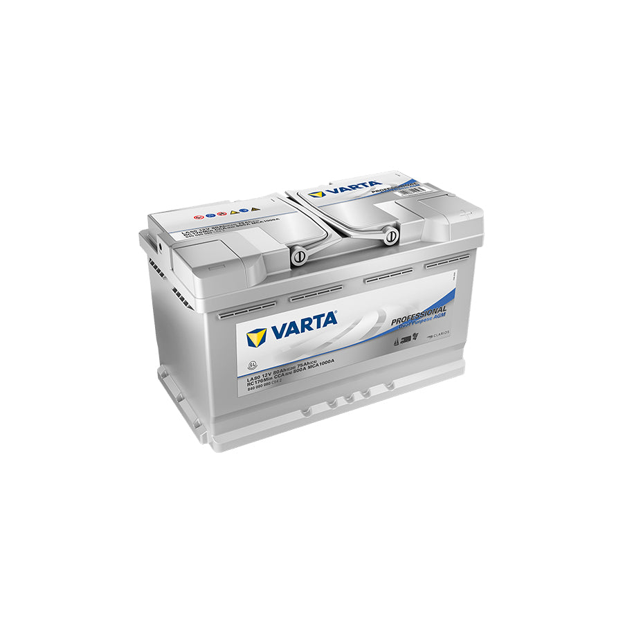 Varta LA80 Dual Purpose AGM Leisure Battery |