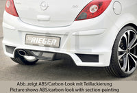 Rieger 00058947 Opel Corsa D Rear Diffuser for Tailpipe Left