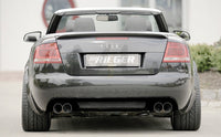Rieger 00088077 Audi 8H A4 Rear Diffuser for Twin Tailpipe Left & Right - Glossy Black