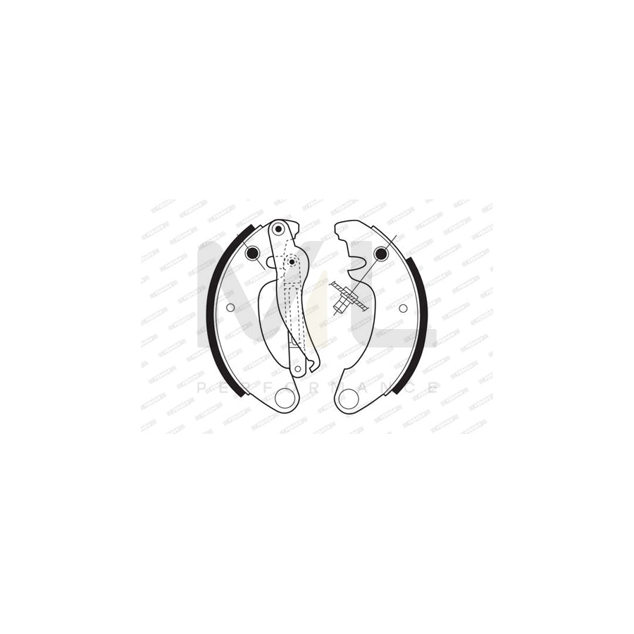 FERODO PREMIER FSB49 Brake Shoe Set | Performance Parts Direct Car Parts