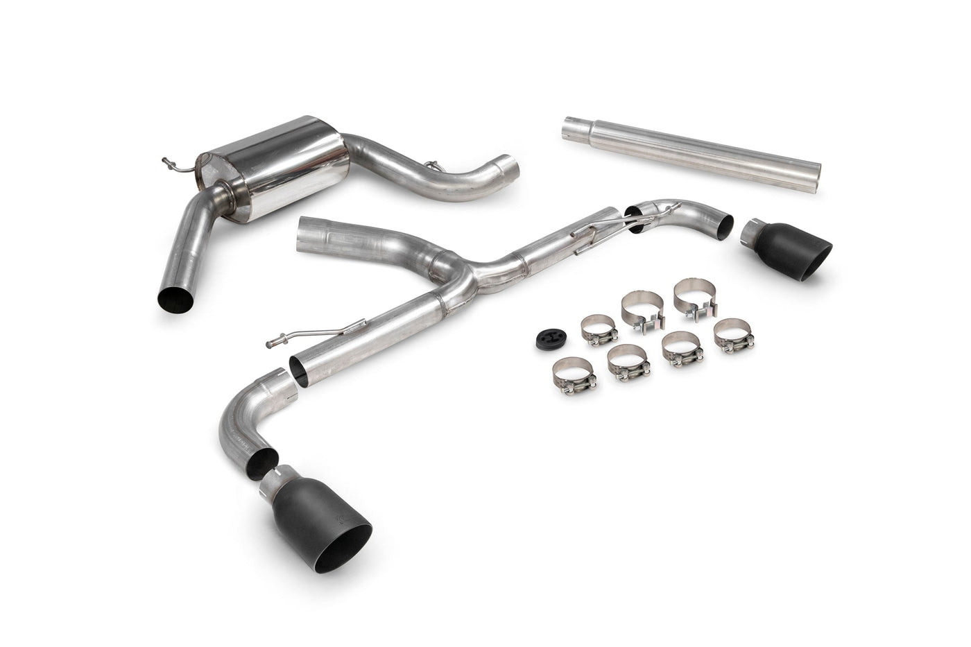 Scorpion SVW072C VW Scirocco R Resonated Predator Cat-Back Exhaust System