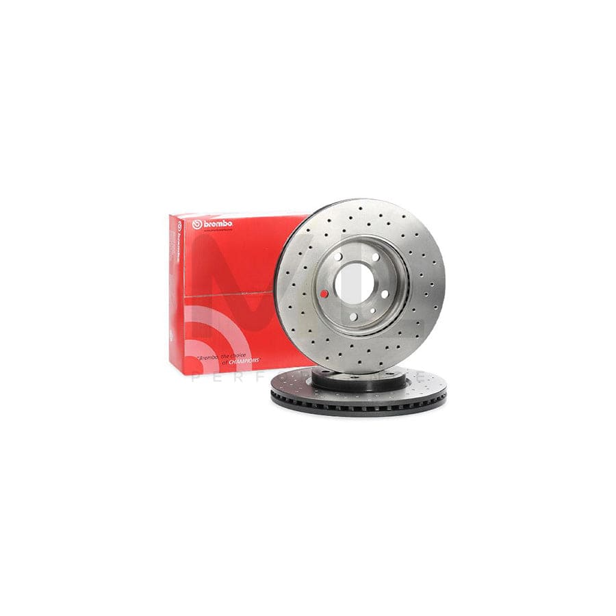 BREMBO XTRA LINE 09.B356.1X Brake Disc Perforated / Vented, Coated, High-carbon  - 1 piece