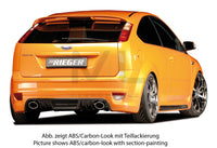 Rieger 00034138 Ford Focus 2 Rear Diffuser for Tailpipe Left & Right -  Matte Black