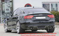 Rieger 00055437 Audi B8 B81 A5 Rear Diffuser for Original Tailpipe Left & RIght -  Matte Black