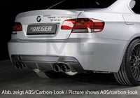 Rieger 00053461 BMW 3 Series E92 E93 Rear Diffuser for Twin Tailpipe Left & Right -  Matte Black